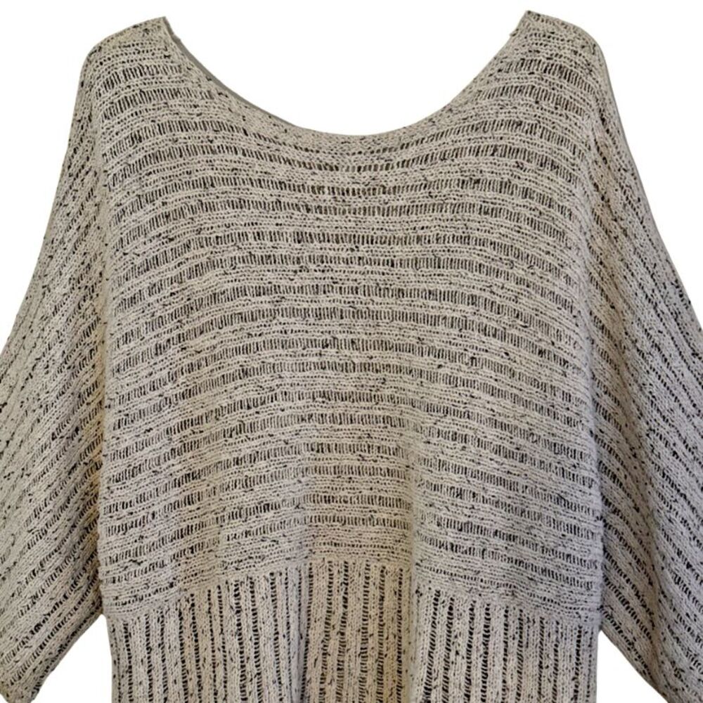 J Jill Kimono Pure Jill Sweater Womens Sz L Oatmeal Relaxed Oversized Lagenlook - Picture 8 of 14